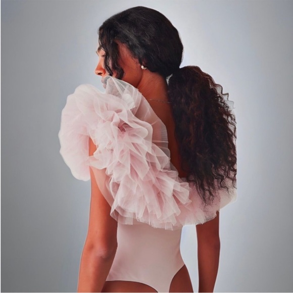 NWT Free People Big Love Bodysuit in Dusty Pink Size XS. - Picture 9 of 11